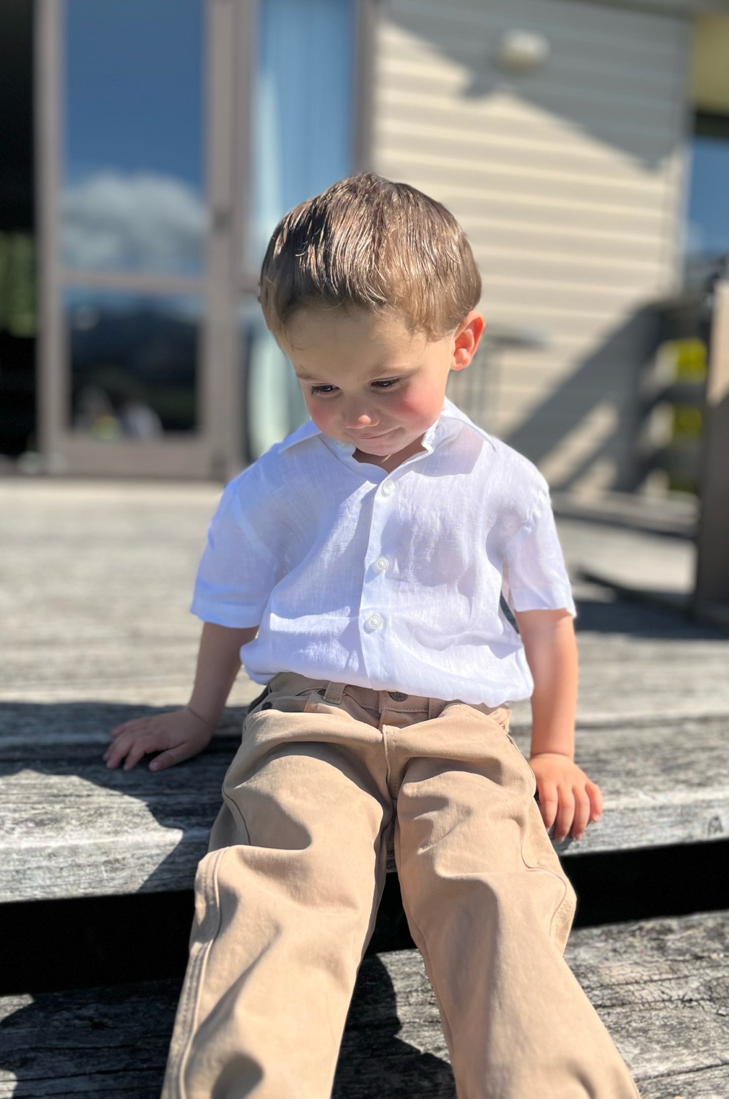 Linen Dress Shirt Short Sleeve